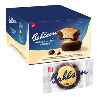 BAHLSEN Kuchen Snack Marmor Gebäck 1,52 kg, 55 St.