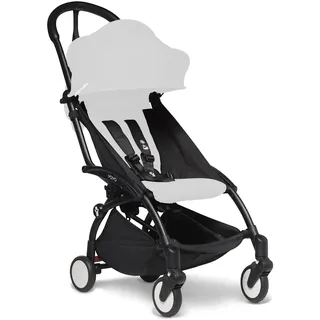 BABYZEN YOYO2 Kinderwagengestell, Black - Textilset nicht inbegriffen - Kommt mit 5-Punkt-Gurt, mehrfach verstellbarer Rückenlehne, Verdeckbügel, Schultergurt und schützender Aufbewahrungstasche