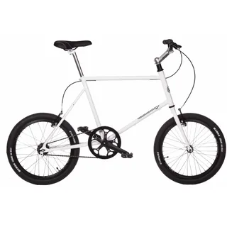 FK Cycling Mini Velo Fahrrad mit zwei automatischen Gängen, 20-Zoll-Räder, Einheitsgröße, 480 mm, Weiß