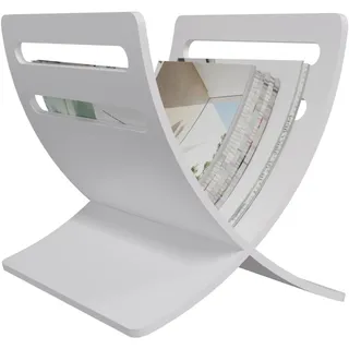 Kavolet Zeitungsständer Holz Freistehend Modern Zeitschriftensammler Holz Magazinhalter Zeitschriftenständer Prospekthalter Landhaus Buchständer 29,5 x 29,5 x 26,5 cm