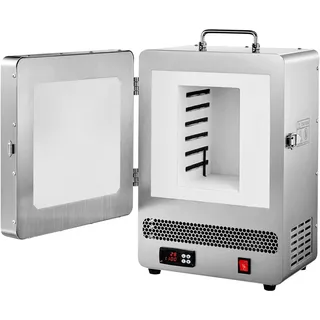 Vevor elektrischer Schmelzofen 1650 W digitaler Schmelzofen, elektrischer Brennofen mit max. Temperatur 1200 °C für Wachsausschmelzguss Ton-DIY Metallglühen Keramikbrennen PID-Temperaturregelung