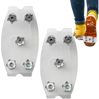rutschfeste Schuhkrallen Eisgriffe,Silikon Überzieher Mit Traktionsspikes, wasserdichte & Verschleißfeste Sohlen Für Wandern, Klettern, Angeln,Sicherer Halt Auf Für Damen, Herren & Kinder