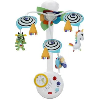 Tiny Love Classic Mobile 2-in-1 Musikmobile, Born To Party | Tragbare Spieluhr, 0+ Monate, Visuelle Stimulation, Wächst mit Ihrem Baby, 20 Minuten Musik