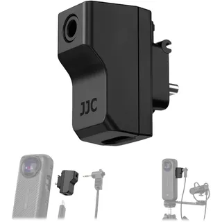 Audio Mic Adapter für Insta 360 X4,3.5 mm Audio-Adapter Nur für Insta 360 X4,Mikrofon Halterung Audioeingang mit USB C Buchse (Ladefunktion) Actionkamera Cam Zubehör für Aufzeichnung (Nicht für X5/X3)