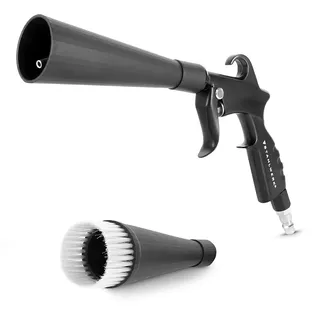 STAHLWERK Trockenreinigungspistole mit Metall-Wirbeldüse, Druckluft-Reinigungspistole mit Tornado-Effekt, Kfz-Ausblaspistole zum Reinigen von Oberflächen und Polstern, Reinigungspistole RP-25 ST