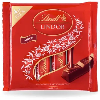 Lindt Lindor Stick Multipack Milch mit zartschmelzender Füllung 100g