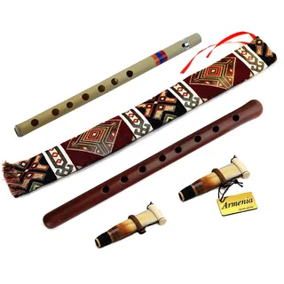 Armenisches Duduk, handgefertigt aus Armenien – OBOE Balaban Woodwind Instrument apricot Holz – Anleitung – Geschenk Armenischen Flöte spielen und National Fall