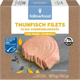 Followfood Thunfisch Filets in Bio-Sonnenblumenöl