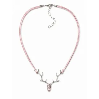 Allgäu Rebell Collier Rosi rosa/Metall