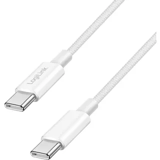 Logilink USB-C® Kabel USB 2.0 USB-C® Stecker 1m Weiß CU0341