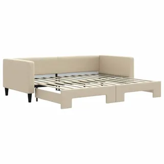 vidaXL Tagesbett Ausziehbar 90 x 200 cm creme