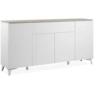 Finori Sideboard Bertrix 177 x 92 x 40 cm weiß