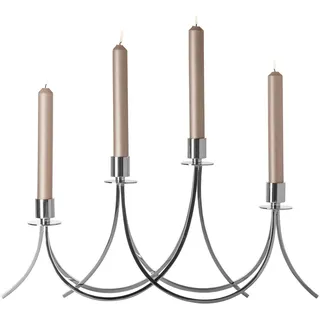 Fink Kerzenleuchter Lilana Aluminium/Edelstahl Silber