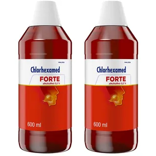 2er Set Chlorhexamed Forte alkoholfrei 0,2% 2x600 ml Lösung
