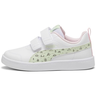 Puma Courtflex v2 Woods V PS Kids (397859) White-Green Illusion,