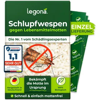 Schlupfwespen gegen Lebensmittelmotten (Einzellieferung)