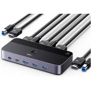 UGREEN CM664, KVM Switch schwarz