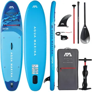 Aqua Marina SUP Board Set Vapor 320 x 81 x 15 cm Blau/Türkis