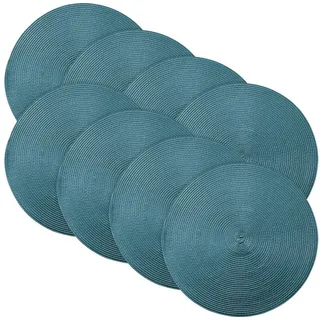 Erwin Müller Platzset Tischset "Amadora" 8er-Pack, Uni grün oval | 35 cm x 35 cm