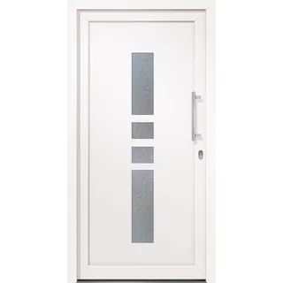 Roro Kunststoffhaustür 'Boston' weiß 1000 x 2100 mm DIN R