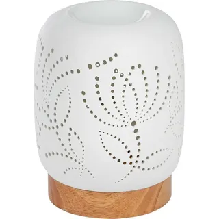 Onvaya ONVAYA® Duftlampe | Elektrisch | Farbe: Creme weiß | Aroma Diffuser | Aromalampe | Duftstövchen | Modernes Duftlicht (Katja)