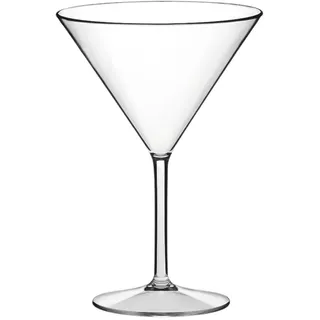 NS CALIDAD NORTE SUR NS Calidad- – wiederverwendbares Martini-Glas PC transparent 330 ml (Kartons mit 8 Einheiten)