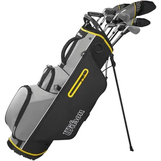 WILSON Herren Ultra HL Golfschläger Set Mit Stand Tasche Golf Komplettset Eisen Hölzer Driver Bag (Rechts/Standardlänge, Mit Graphitschaft)