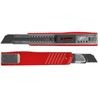 Ecobra Cutter Premium 18 mm, metallicrot, 22.9x8x2.1 cm