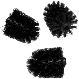 bremermann Ersatzbürstenkopf 3er-Set schwarz 3-teilig fur WC-Garnitur 3in1#91125#91126