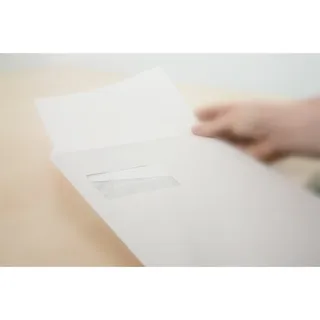 SOENNECKEN Faltentasche 2912 C4 125g mF hk hf 20F weiß 25St.