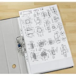 Lands 10 Lands Prospekthüllen DIN A3 transparent genarbt 0,08 mm
