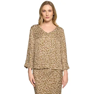 Betty Barclay Schlupfbluse mit Leoprint Beige 36