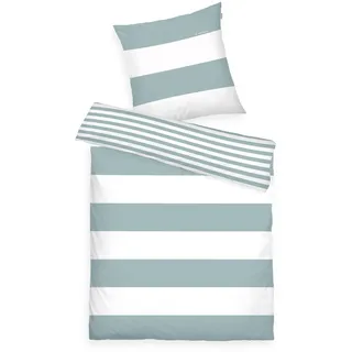 Renforcé fresh sage 155 x 220 cm + 80 x 80 cm