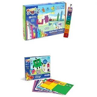 Learning Resources Lernressourcen MathLink Cubes Numberblocks 1-10 Activity Set Numberblocks Reusable Clings Erstellen Sie die Numberblocks eins bis zehn auf Windows & Whiteboards.