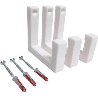 Wandhalterung passend für FritzBox 6690 Cable 6590 6591 passend für AVM FritzBox Cable Kabel - Drei Halter inkl. Befestigungsmaterial (vertikal)