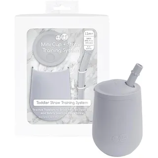 ezpz Mini Cup+straw Tasse - Light Grey – 12 Monate