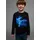 KIDSWORLD FLYING DINO Jungen 116/122 blau marine Jersey Obermaterial Baumwolle Vorderteil Polyester Basic Rundhals Shirts Langarm Basic-Passform Rundhalsausschnitt