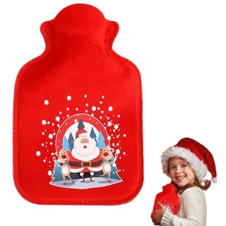 2 Stück Wärmflasche Kinder, Handwärmer Taschenwärmer mit Weihnachten Motiven, Taschenwärmer für Warme Hände, Die BestenWeihnachten & Wintergeschenke