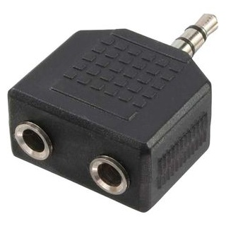 Logilink Audioadapter 3,5mm-Klinken-Stecker / 2x 3,5mm-Klinken-Buchse (CA1002)