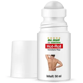 Dr. Hall Hot-Roll, wärmender Massageroller mit wertvollen Pflanzenextrakten, 50 ml