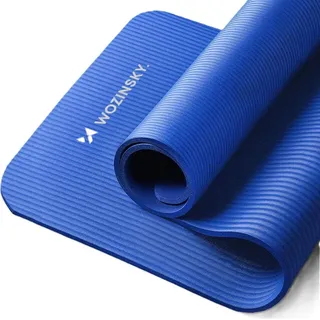 wozinsky Gymnastikmatte 181 X 63 X 0,9 cm Dick Yoga-Gymnastikmatte Blau - Blau