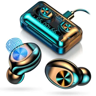 Bluetooth InEar Kopfhörer für Samsung Galaxy Kabellos drahtlose Ohrhörer HeadsetSmartphone:Samsung Galaxy A53 - Schwarz