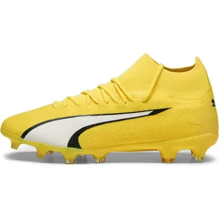 Fussballschuhe Erwachsene schwarz|weiß|gelb 45 (UK 10)