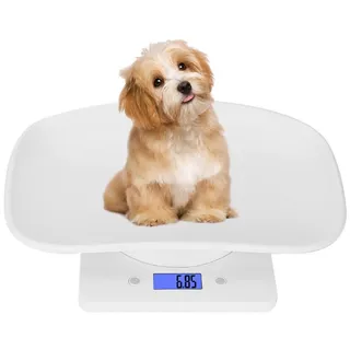 Trintion Digitale Haustierwaage Digital Haustier Skala Kleintierwaage Tierwaage für Haustier Katzen Welpen und Kleintiere bis 10 kg