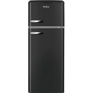 15637 MS Retro-Kühl-Gefrierkombination (206 l, 1440 mm hoch, Schwarz)