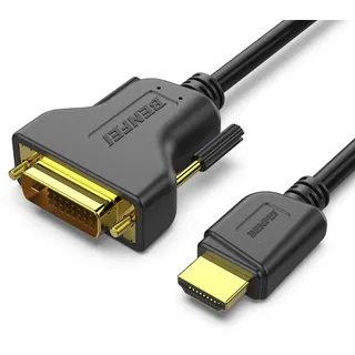 Benfei HDMI auf DVI 1.8 Meter Kabel mit 1080P High Speed Adapter für Apple, Fire TV, PS3/4, Laptop/Desktop, Blu-Ray Player, Xbox 360/One