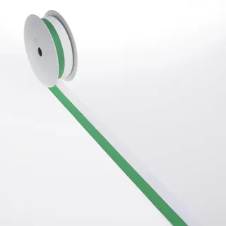 Deko AS GmbH Dekoband Polyester grün/weiß 40 mm x 25 m