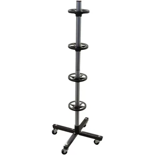 Secura Felgenbaum fahrbar - Reifenständer mit Rollen für Reifen bis 225 mm - Reifenbaum für Felgen & Kompletträder - stabil, platzsparend - mit Feststellrollen