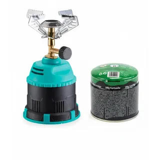 Gazcamp Campingkocher 1,2 kW mit Stechkartuschen 190g - Gaskocher + 190g Stec...