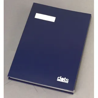 dots Unterschriftenmappe 20 Fächer blau